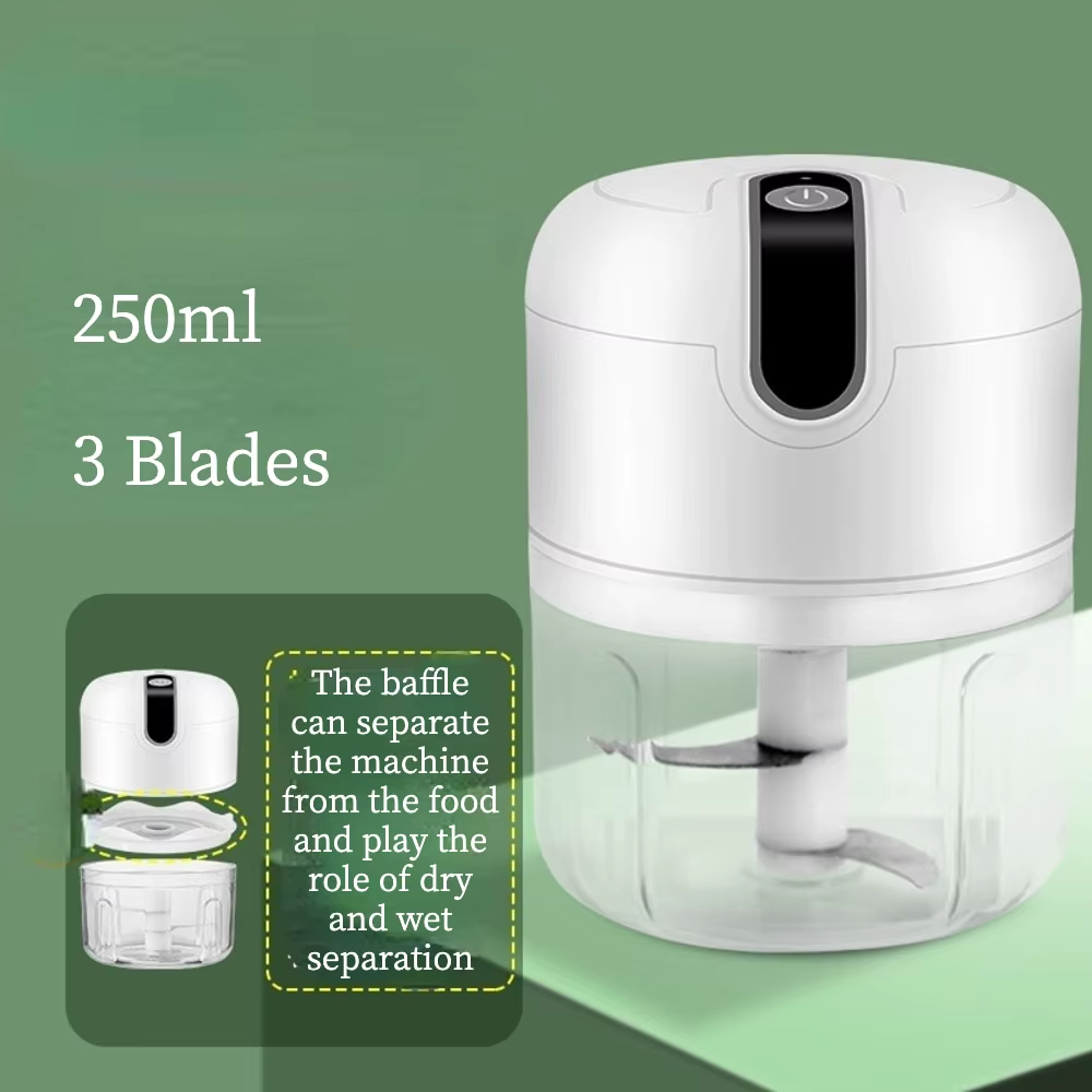 Electric Garlic Masher & Mini Meat Grinder - Portable USB Chopper for Effortless Cooking
