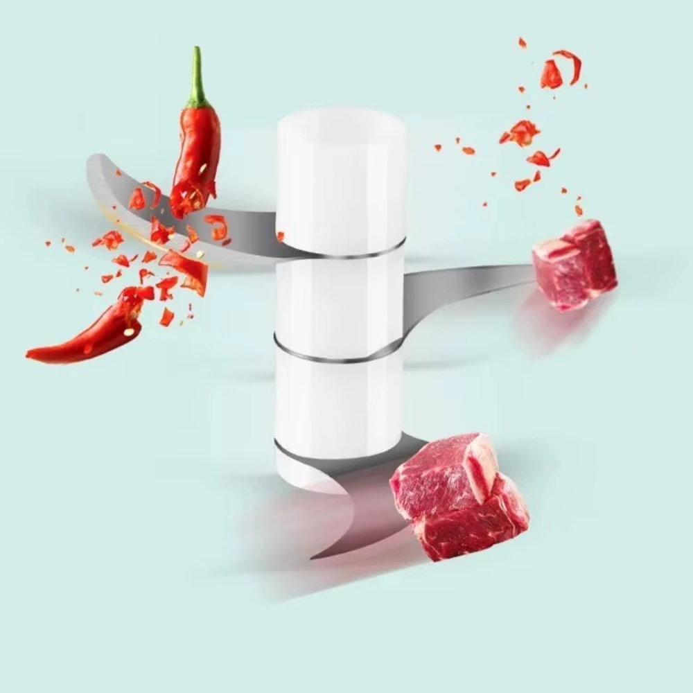 Electric Garlic Masher & Mini Meat Grinder - Portable USB Chopper for Effortless Cooking