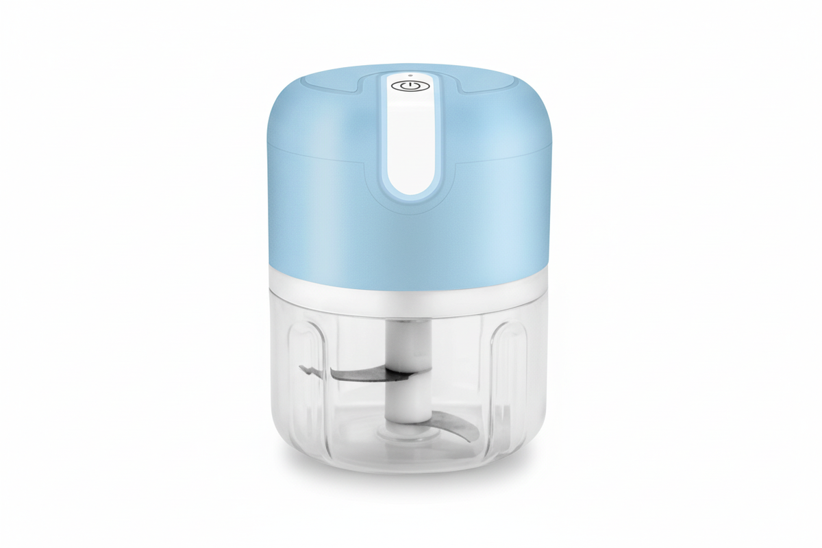 Electric Garlic Masher on White Background